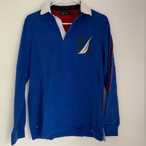 Nautica Long Sleeve Polo in Men’s Medium